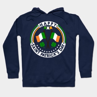 Happy Saint Patrick's Day Irish Flag Tees Hoodie